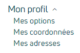 Modification des coordonnees